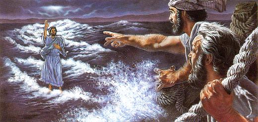 Watchtower-Jesus goes above water