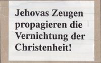 No Jehovah's Witnesses in Bruchsal and Speyer on 06.10.2012